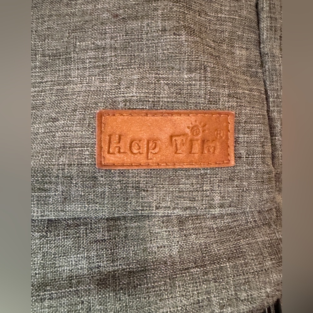 Hap Tim Grey Diaper Backpack Bag Euc - image 3